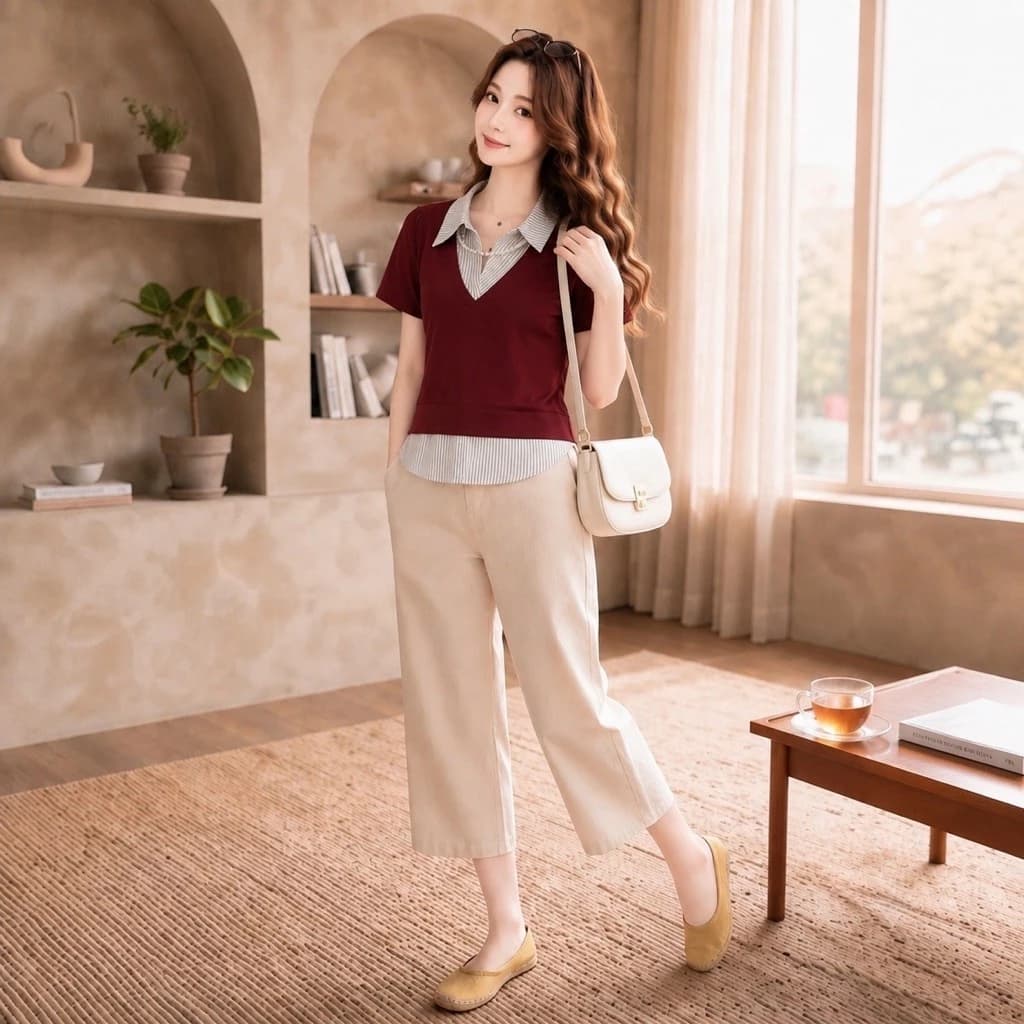 ✨ ÁO POLO GIẢ HAI LỚP - LÊN ĐỒ LÀ XINH ✨