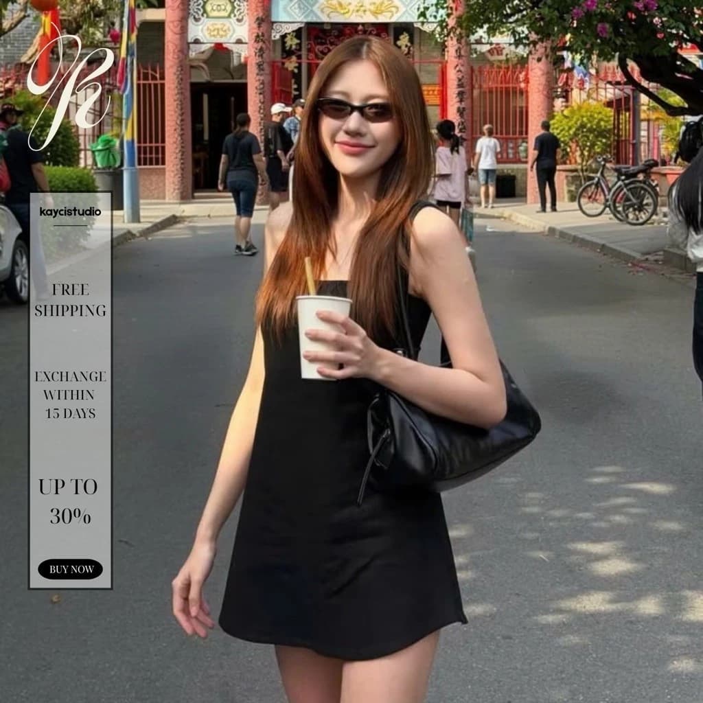 KAYCI.STU | “ỐNG XOÈ DRESS” - Đầm Ống Xoè Dáng Ngắn Chất Thun Ôm Body Cúp Ngực | KAYCI.STâ