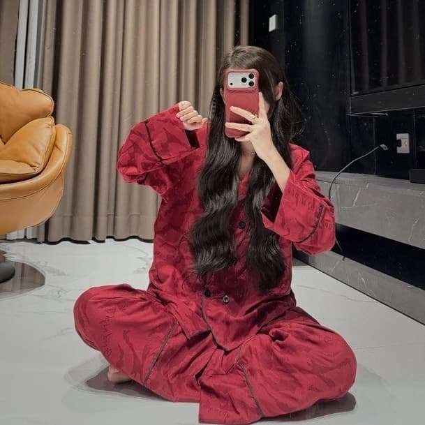 SET bộ ngủ DÀI TAY VEST HOẠ TIẾT RẰN RI GOODNIGHT BYCHUN
