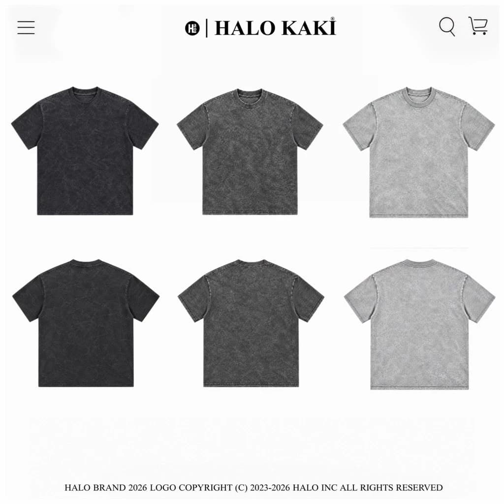 [FULL MÀU] ÁO THUN WASH LOANG TRƠN FORM OVERSIZE 280GSM- Áo thun wash loang trơn form boxy halo kaki