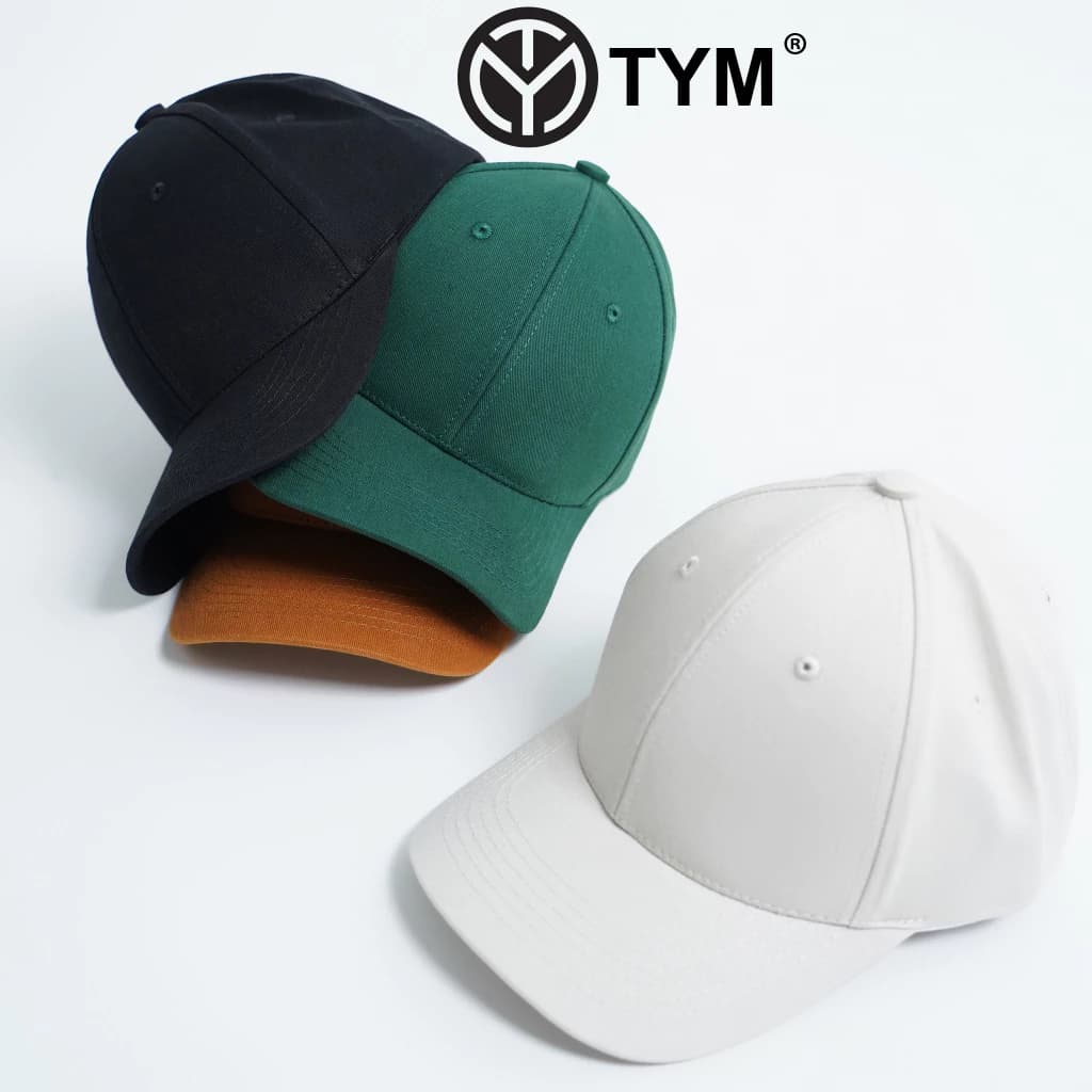 Mũ lưỡi trai trơn basic TYM , nón kết trơn unisex đơn giản chất liệu kaki cotton HWT001