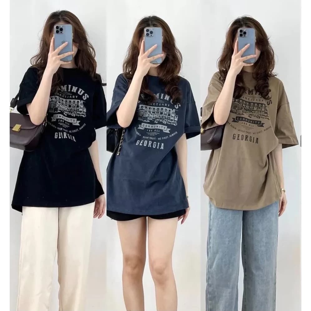 Áo phông thun 3158 nữ COTTON form rộng KONOVA TEMMINUS