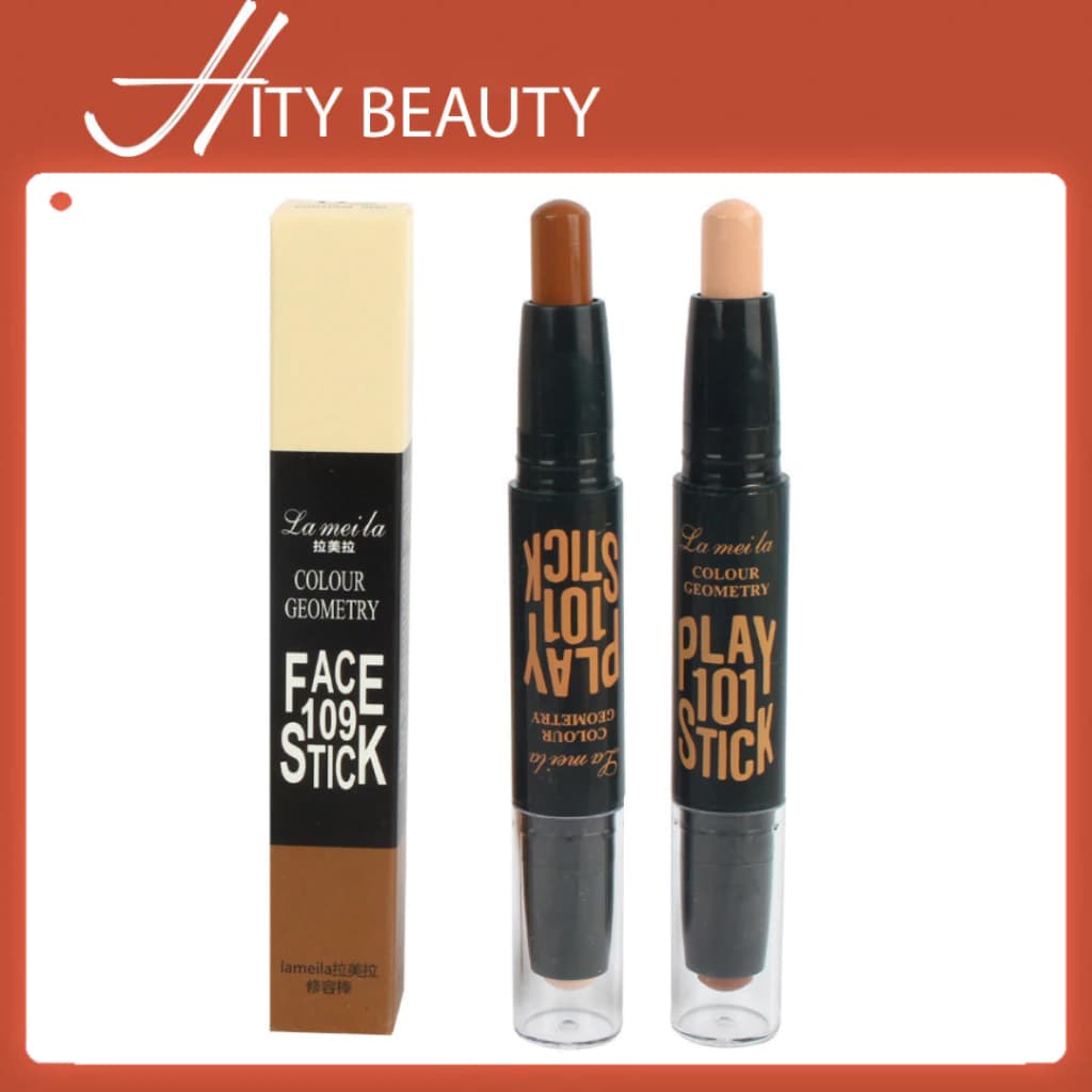 Bút tạo khối và che khuyết điểm 2 đầu Lameila Geometry dành cho makeup cá nhân chuyên nghiệp - Hity Beauty
