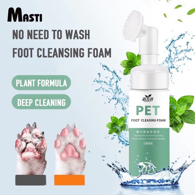 Bọt Rửa Chân Chó Mèo Làm Sạch Kẽ Chân Cho Chó Và Mèo Không Cần Rửa Lại Với Nước 150ml