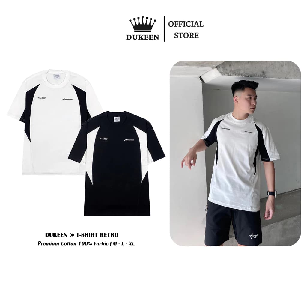 Áo Thun Local Brand, Áo Phông Retro Nam Nữ Unisex Cotton 100% Phối Trắng Đen Phong Cách Hàn Quốc TS030