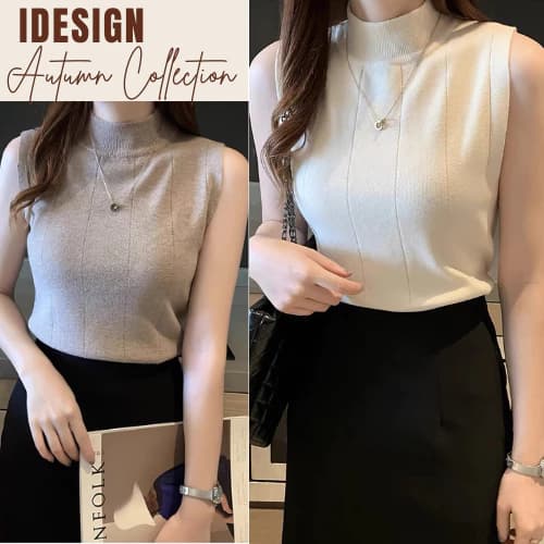 Áo len sát nách, cổ lọ dáng ôm Sexy, áo len cao cấp Quảng Châu cổ 3 phân, (AL07)