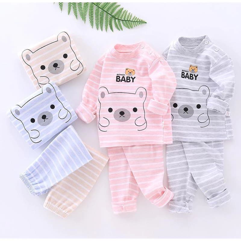 Com bo 3 - 5 Bộ dài tay thu đông bé trai, bé gái chất liệu cotton nỉ , len tăm nhiều hình, nhiều mẫu 7-15kg
