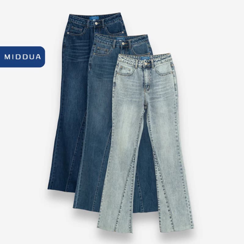 MIDDUA - JN154 Suông mix loe lai xéo chiều dài +104cm