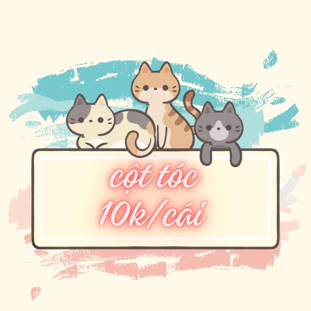 🎀 DÂY CỘT TÓC ĐÍNH CHARM  ⚡HỎA TỐC⚡ MEOINDAHOUSE