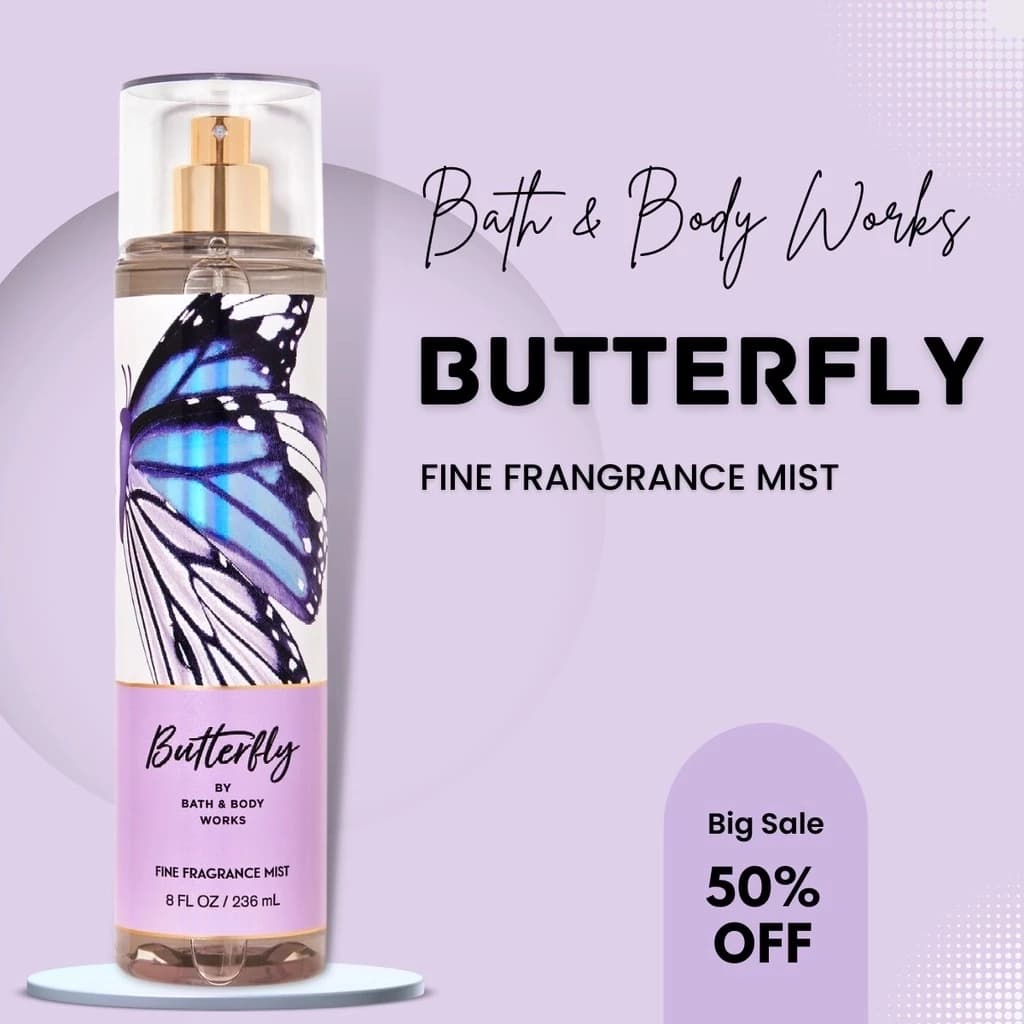 boydmist Xịt thơm Toàn thân Butterfly 236ml Ngọt ngào, quyến rũ