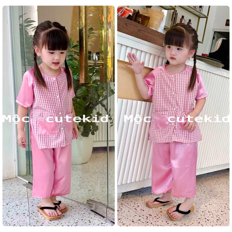 (7-35KG) bà ba cho bé gái - HÌNH THẬT - bộ quần áo cho bé gái đi chơi Trung Thu, đi chơi Lễ Hội