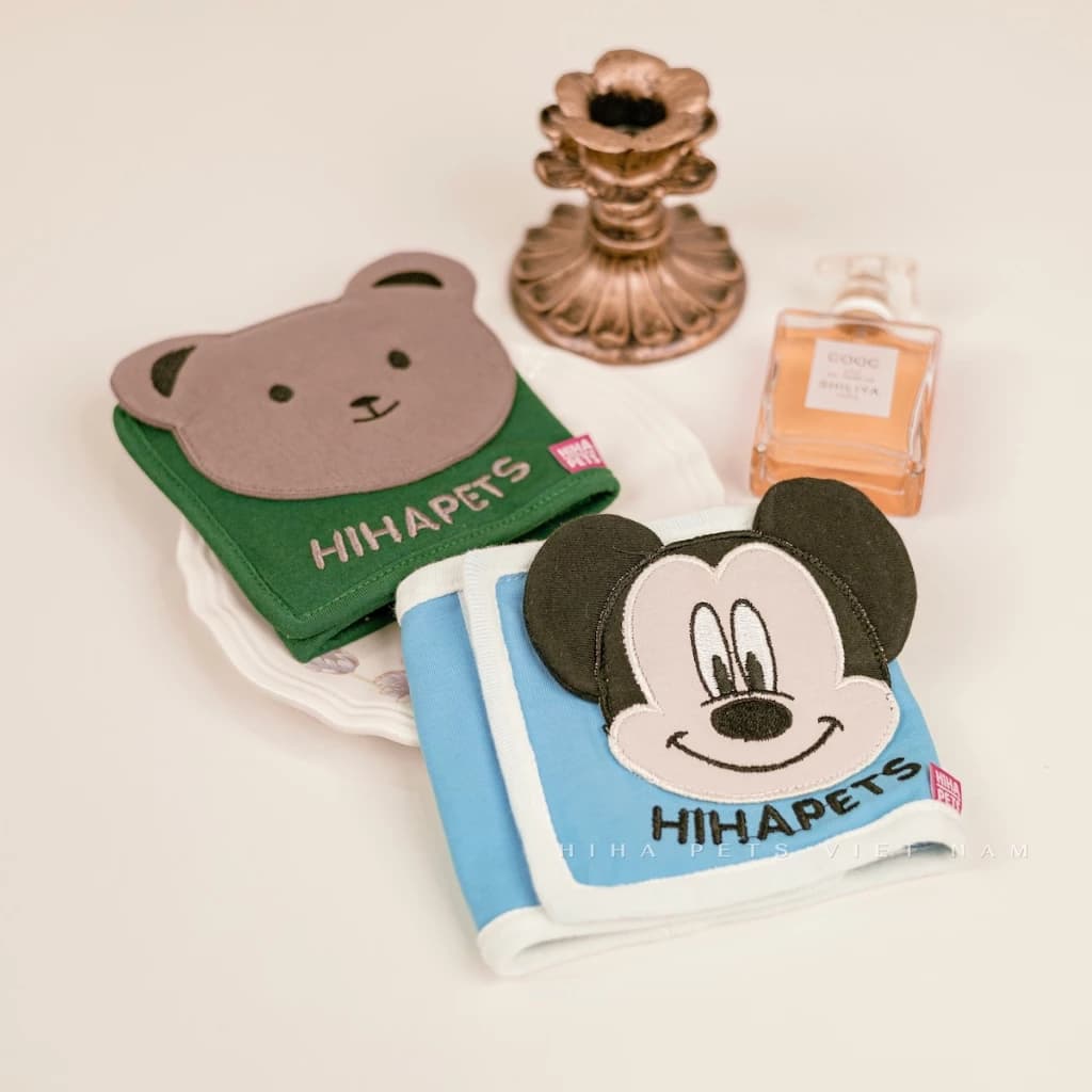 Bỉm Tã Vải Quấn Bụng Cho Cún Đực, Tả Cho Chó Đực Thu Cotton Tái Sử Dụng Nhiều Lần Hiha Pets TVCD01