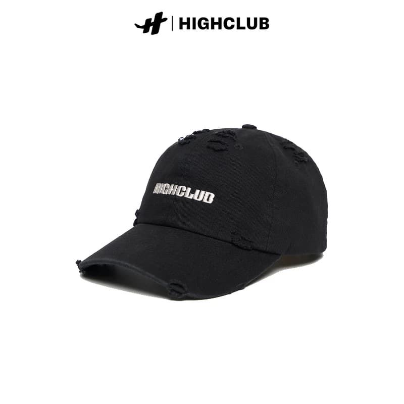 NÓN/MŨ HIGHCLUB CRAZY CAP ĐEN RÁCH