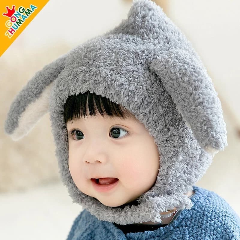 Mũ len tai cừu Cài Cúc cực xinh cho bé từ 6 tháng đến 3 tuổi