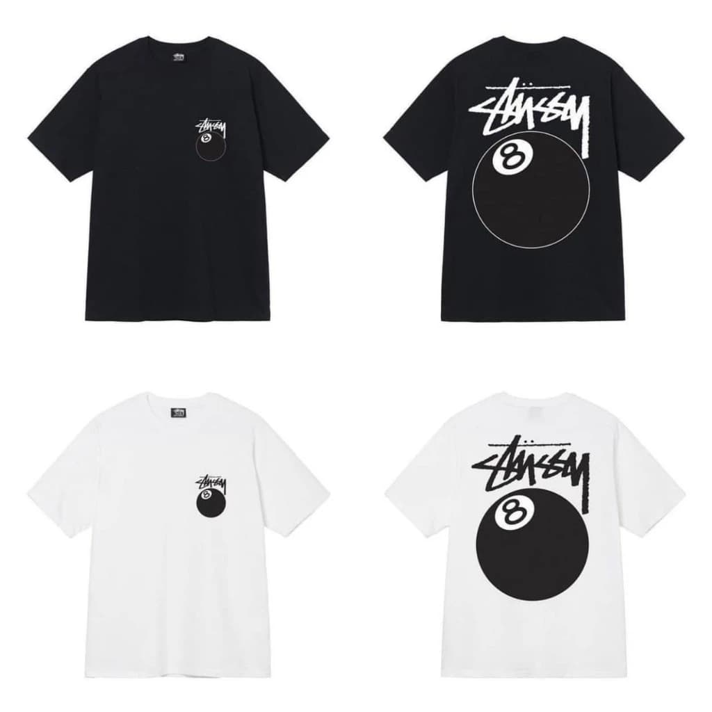 [100%COTTON] Áo Thun sᴛᴜ..ssʏ Ⓢⓣⓤⓢⓢⓨ Tay Lỡ Form Rộng Unisex Cotton 2 Chiều Cao Cấp Full túi zip tag - Part 1