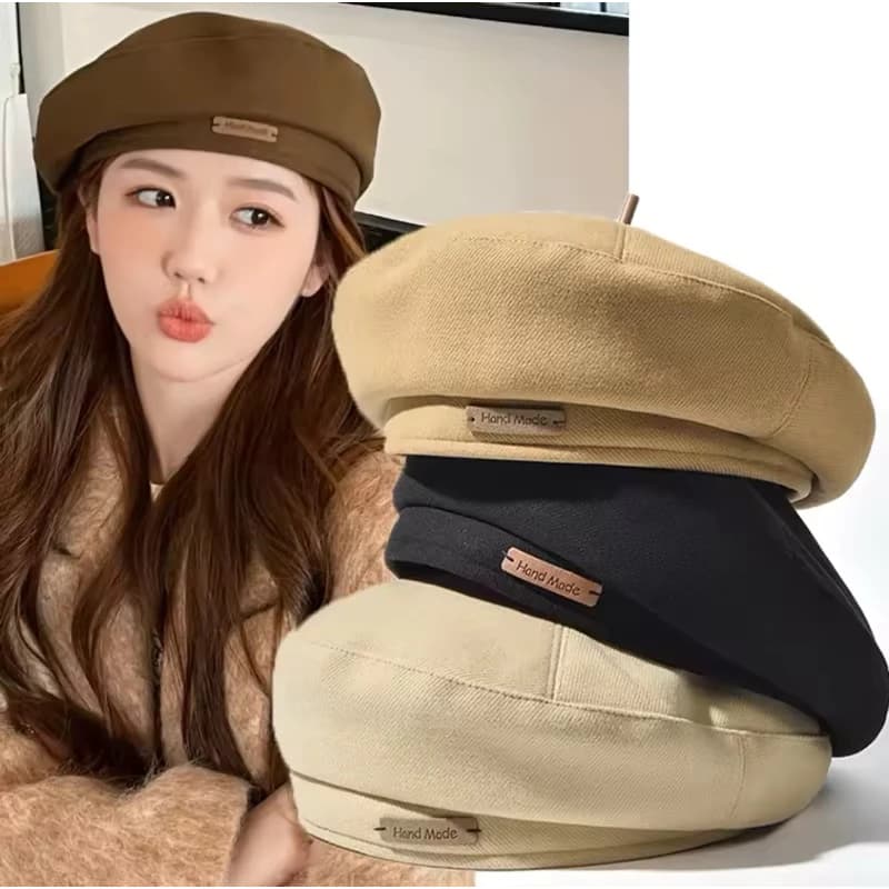 Mũ nồi kaki trơn basic kiểu dáng Hàn