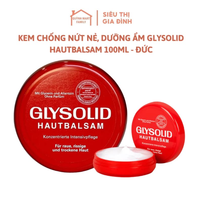 Kem chống nứt nẻ, dưỡng ẩm Glysolid Hautbalsam 100ml - Đức