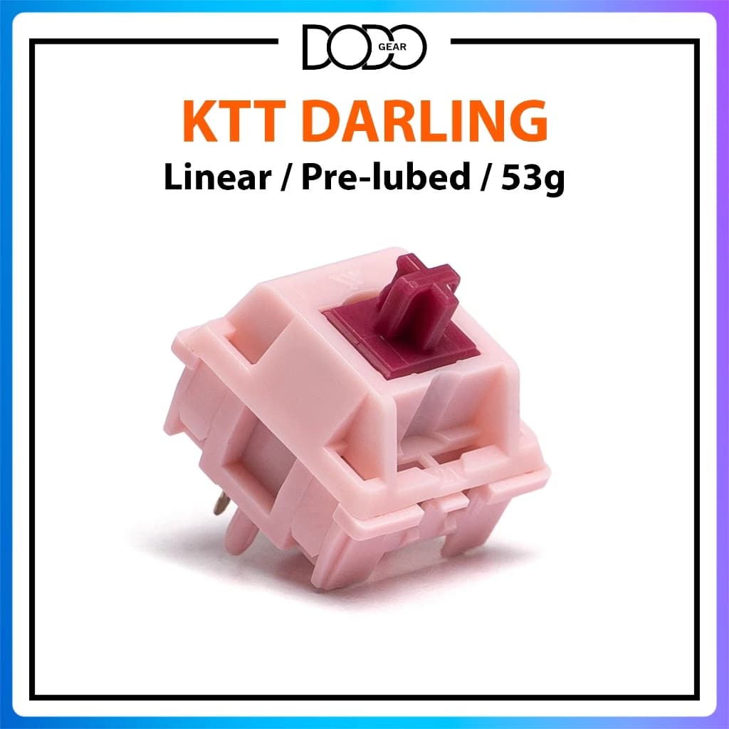 Switch KTT Darling 5 PIN Linear 53g prelubed công tắc bàn phím cơ KTT Darling DoDo Gear