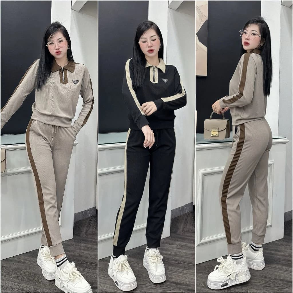 [Hàng loại 1] Bộ Thu Đông  Vải Tăm Mịn Co Giãn Năng Động Chất Lượng Cao_Quần Áo Huyền Anh [M03]
