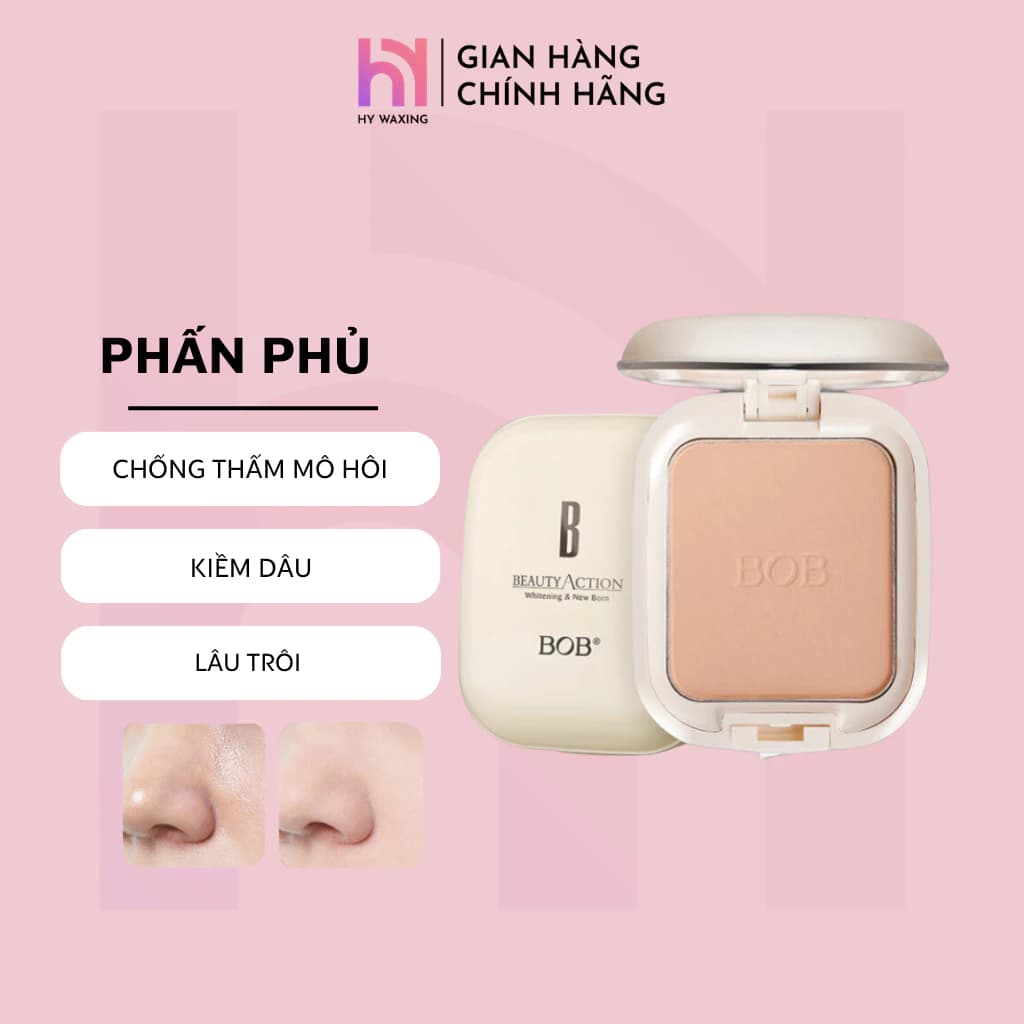 Phấn Phủ Mịn Lì Kiềm Dầu HY WAXING Dạng Nén Lâu Trôi CI-078