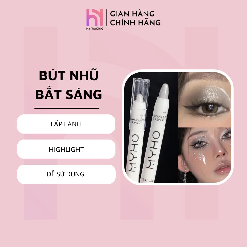 Phấn Bắt Sáng Dạng Bút HY WAXING Kim Tuyến Lấp Lánh Không Thấm Nước Lâu Trôi CI-080
