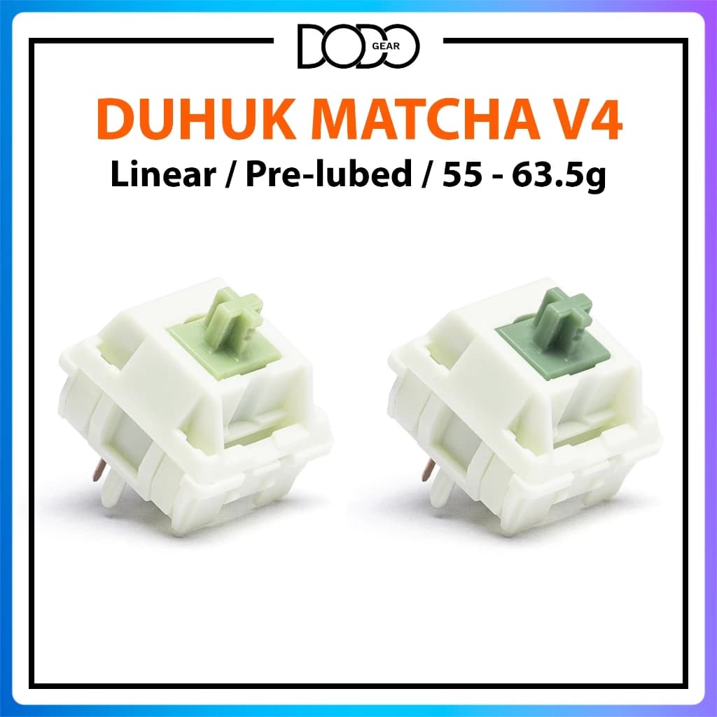 Switch Duhuk Lumia Matcha V4 5 PIN Linear switch bàn phím Duhuk Lumia Smoothie Matcha V4 5 pin DoDo Gear