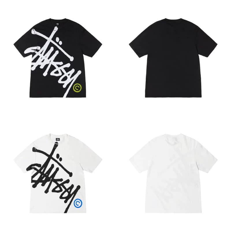 Áo Thun Stussy Form Unisex Big Logo Chữ Thun 100% cotton 2 chiều - Áo Cộc Tay Mùa Hè Hàng Full Bọc Tag hot trend 2024