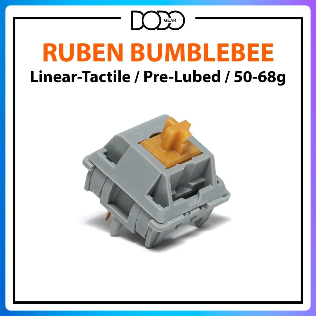 Switch Ruben Bumblebee 5 PIN Linear 50g Tactile 68g công tắc bàn phím Switch Ruben Bumblebee 5 pin DoDo Gear