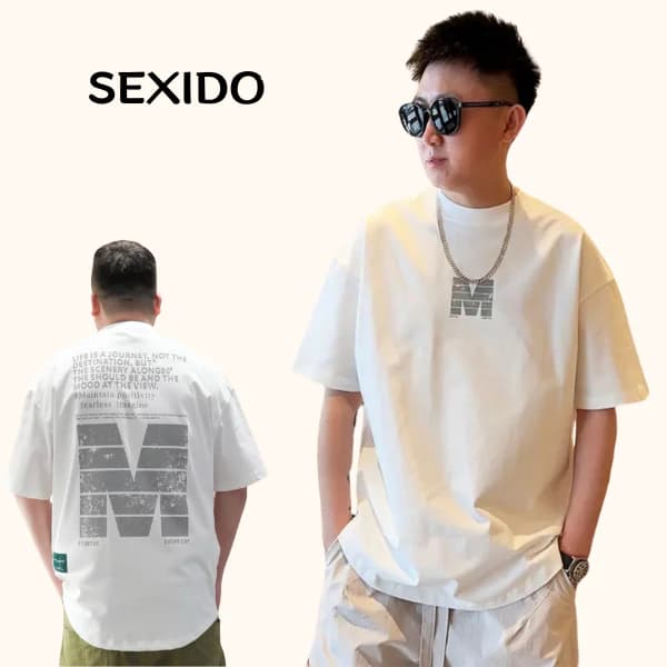 Áo Thun chữ M Tay Lỡ Unisex Cotton Vải Cotton 2 chiều From rộng Thoáng mát (A3)