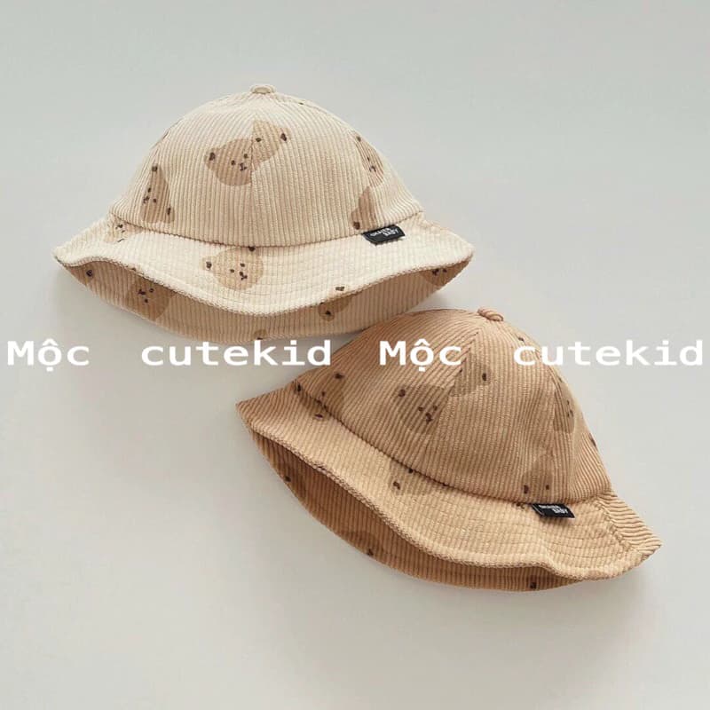 MŨ GẤU VÀNH TRÒN cho bé - QCCC, mũ chống nắng cho bé, mũ cho bé