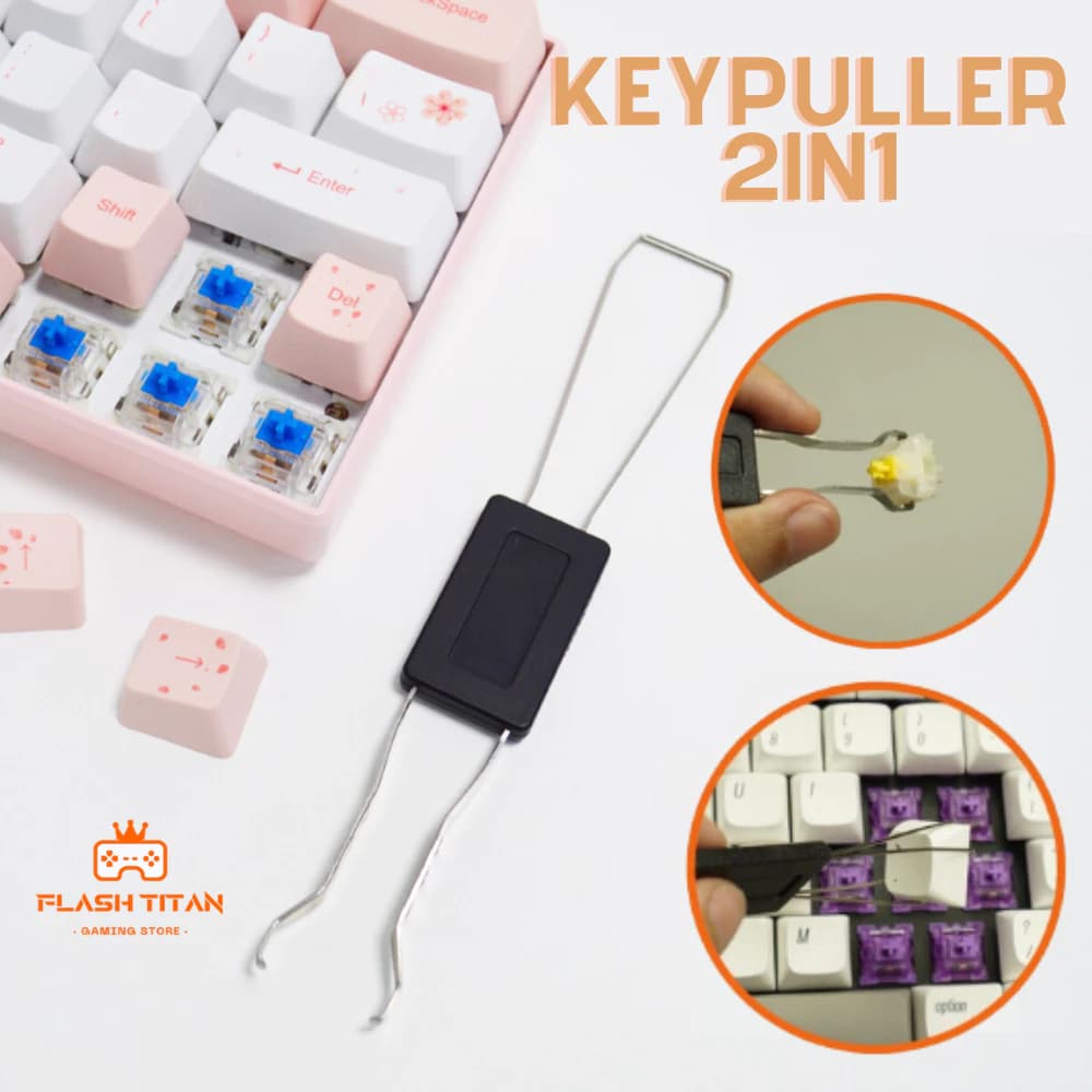 Tháo Keycap - Dụng cụ nhổ switch và tháo keycap - Keypuller 2 in 1 đầu kim loại