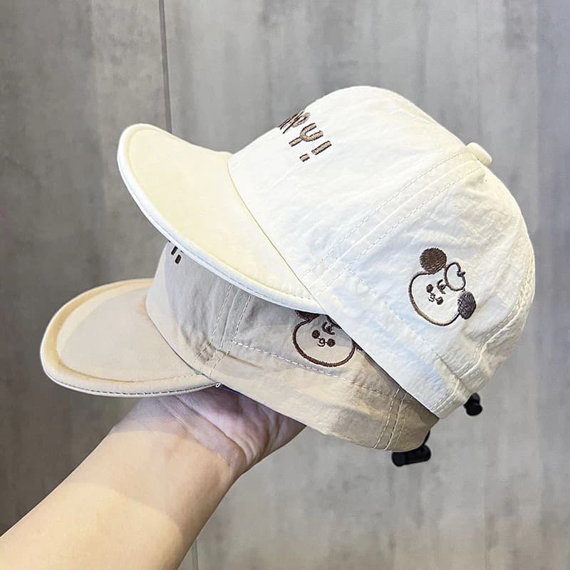 Trẻ Em Nhanh Khô Mũ Mùa Hè Mỏng Mềm Bóng Kiểu dáng đơn giản, thời trang, chống nắng và che nắng thoáng khí