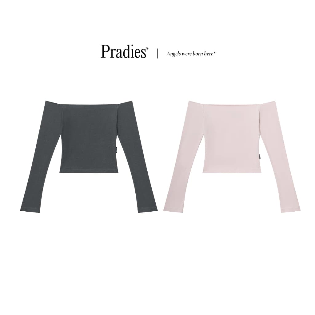 Áo Trễ Vai Tay Dài Nữ PRADIES - Off Shoulder