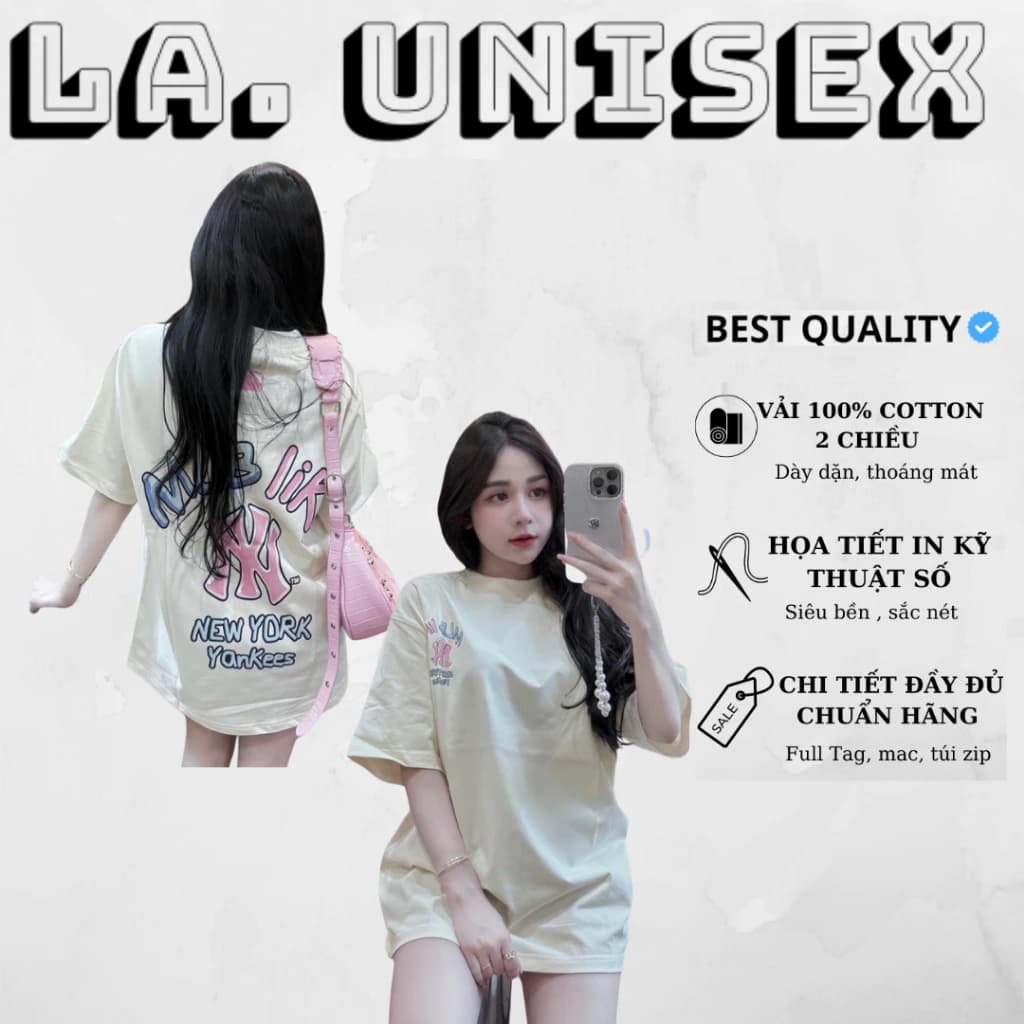 [FREE SHIP] Áo Thun Nam Nữ MLB In Siêu Nét Vải Cotton Cao Cấp 260gsm Form Rộng Tay Lỡ Nhiều Màu trẻ trung , năng động