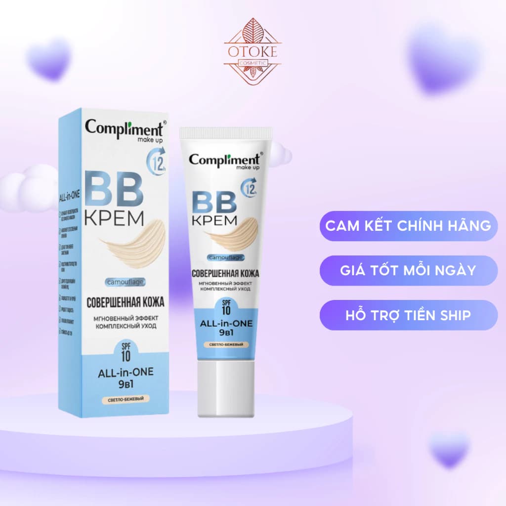 Kem BB cream Compliment che khuyết điểm đều màu da 35ml