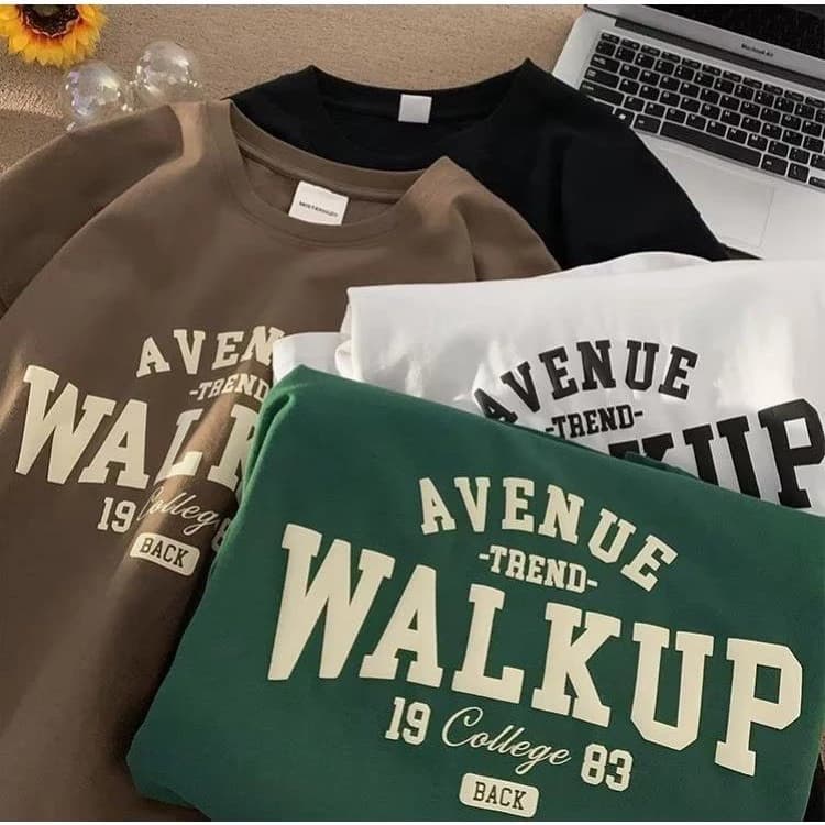 Áo thun phông nữ nam 3158 form rộng unisex chất liệu cotton khô WALKUP