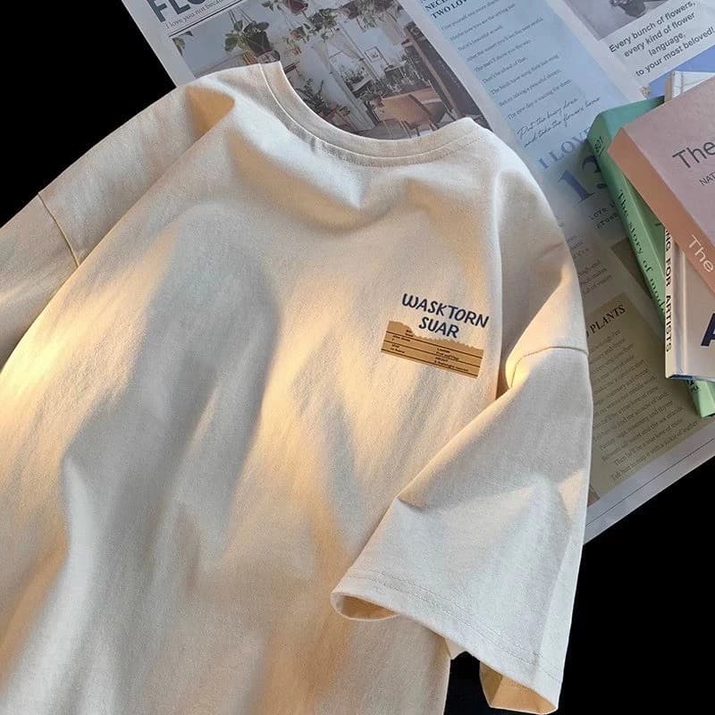 Áo thun nữ nam LOCAL BRAND KONOVA COTTON 250GSM tay lỡ form rộng in WASKTORN