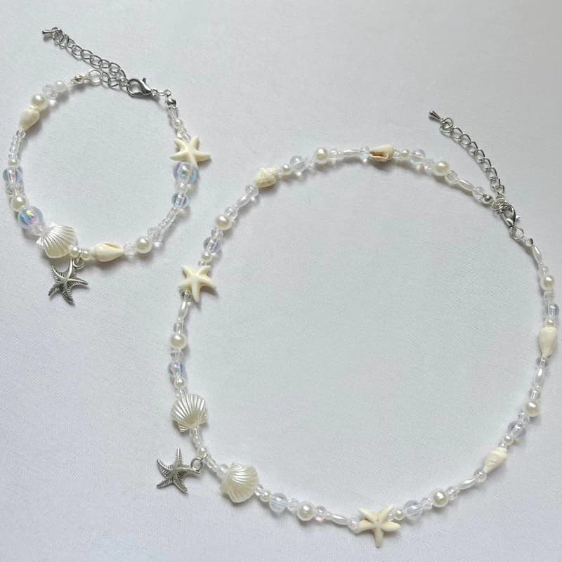 Set vòng cổ “𝓞𝓬𝓮𝓪𝓷“ - Vòng cổ Handmade - HYGGE ♡.•*