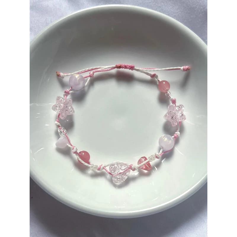 Vòng tay “𝓟𝓲𝓷𝓴” - Vòng tay Handmade - HYGGE ♡.•*