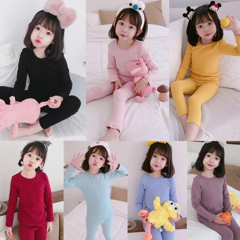 Combo 4 bộ thun lạnh dài tay mjnky cao cấp loại 1 cho bé trai- bé gái(size 5-25kg)