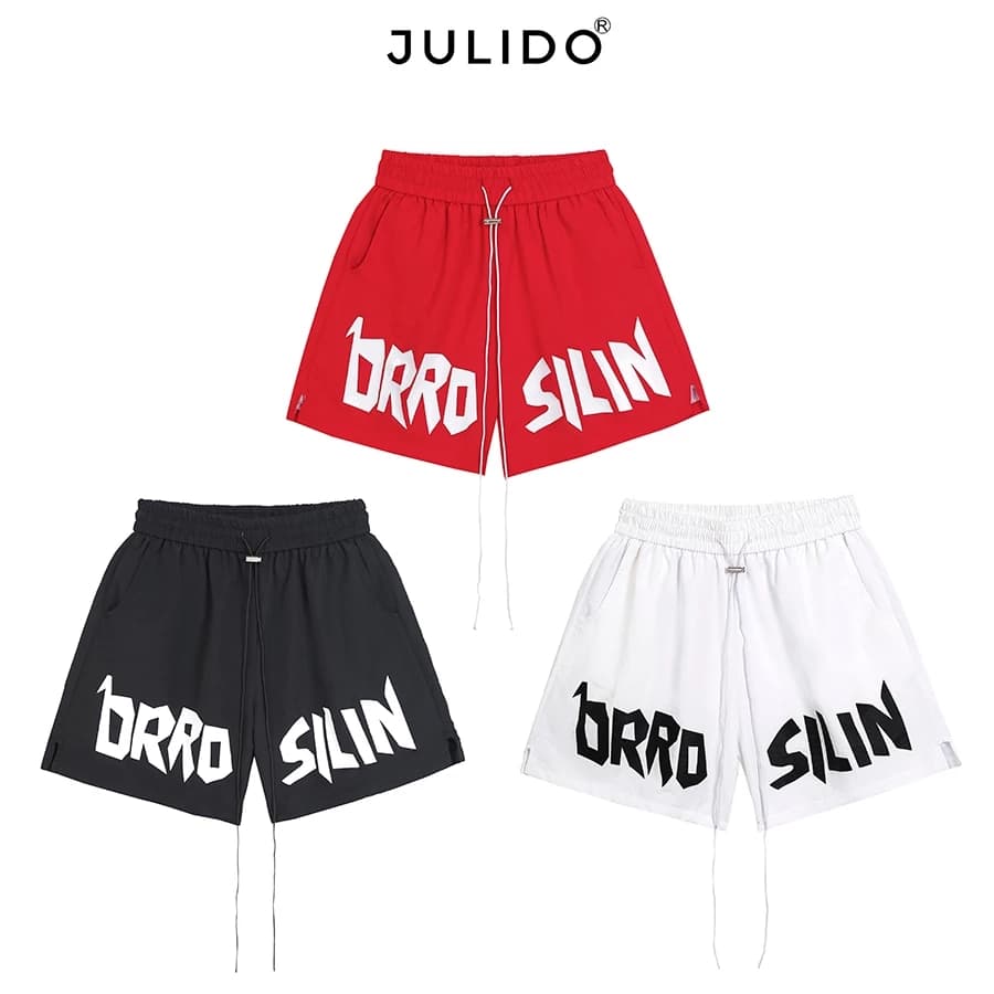 Quần short gió nam hai lớp JULIDO kẻ sọc cao cấp thoáng mátcho mùa hè