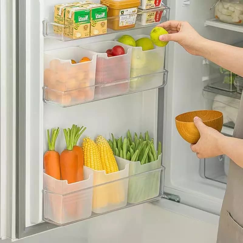 COMBO 5 Hộp đựng thực phẩm để cánh cửa tủ lạnh tiện dụng