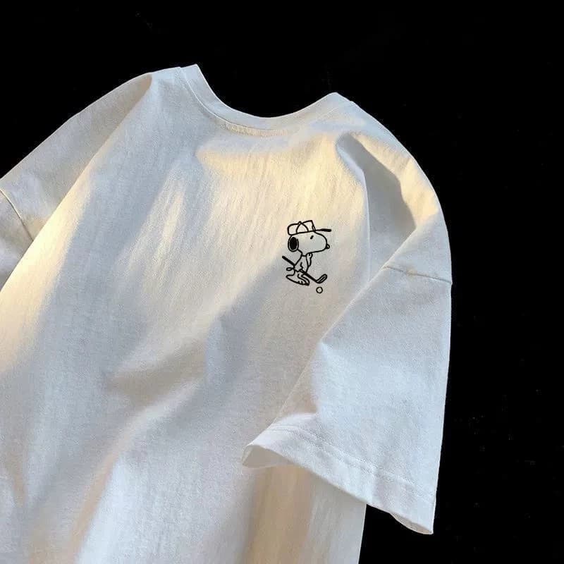 Áo thun phông nữ nam 3158 KONOVA form rộng dấu quần unisex chất liệu cotton khô in hình scubidu