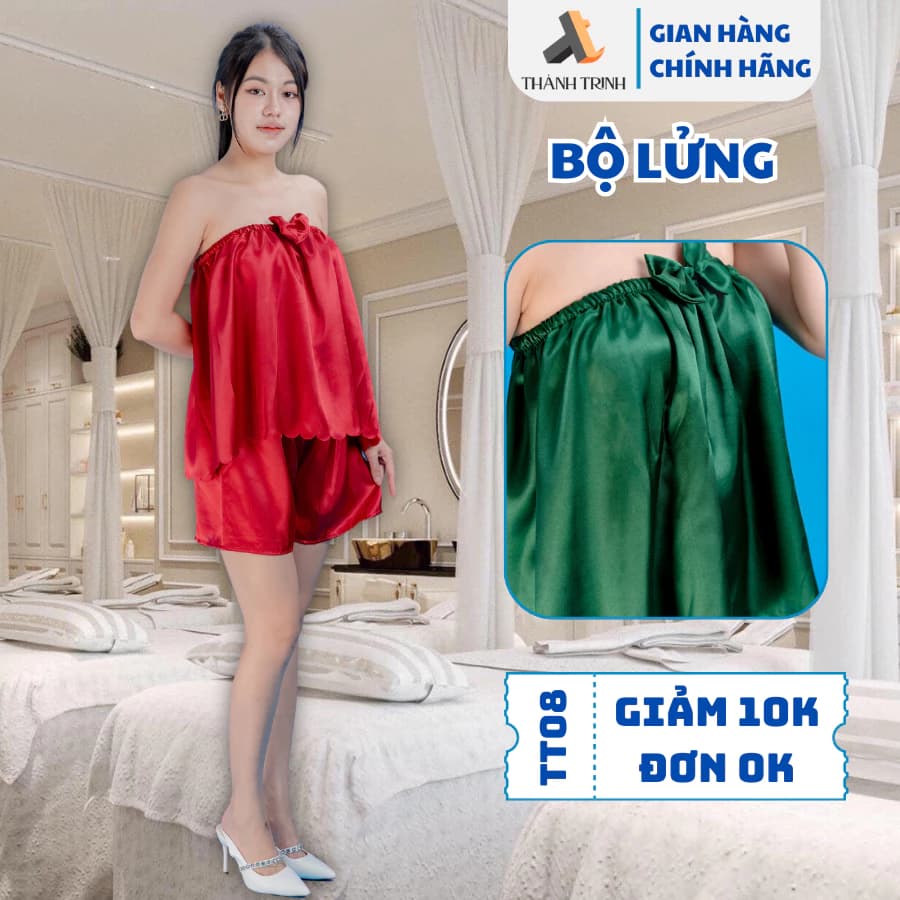 Bộ áo quây lửng spa, bộ quây massage vải lụa cao cấp loại 1 xưởng may Thành Trinh TT04