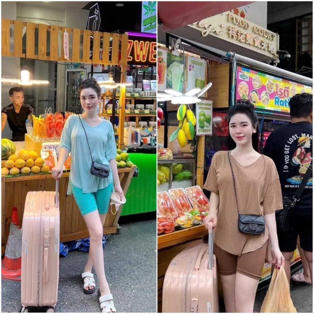 Đồ Bộ Tăm Lạnh Quần Ngố Áo Vạt Bầu Dễ Thương, Mềm Mịn Mát, Co Giãn Thoải Mái Nữ Women Thun
