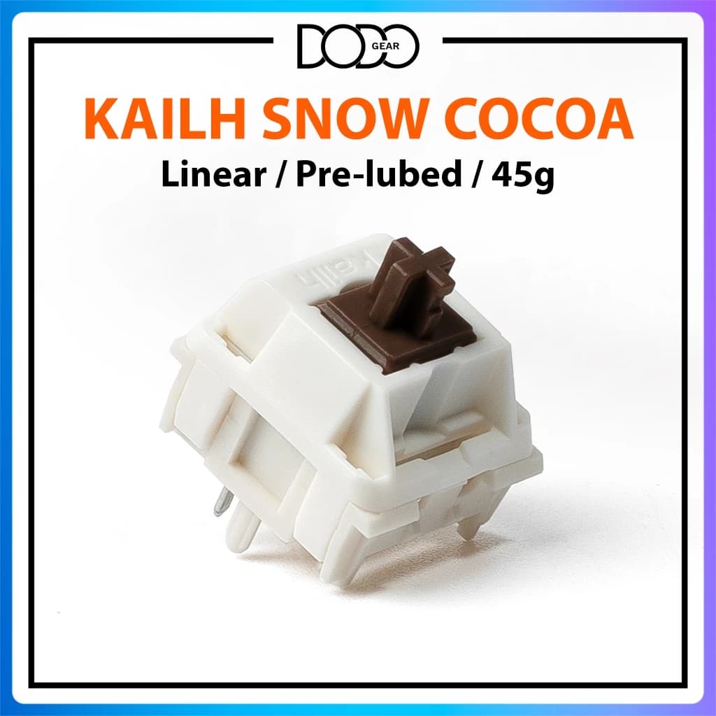 Switch Kailh Snow Cocoa 5 PIN Linear 52g công tắc bàn phím Switch Kailh Snow Cocoa DoDo Gear
