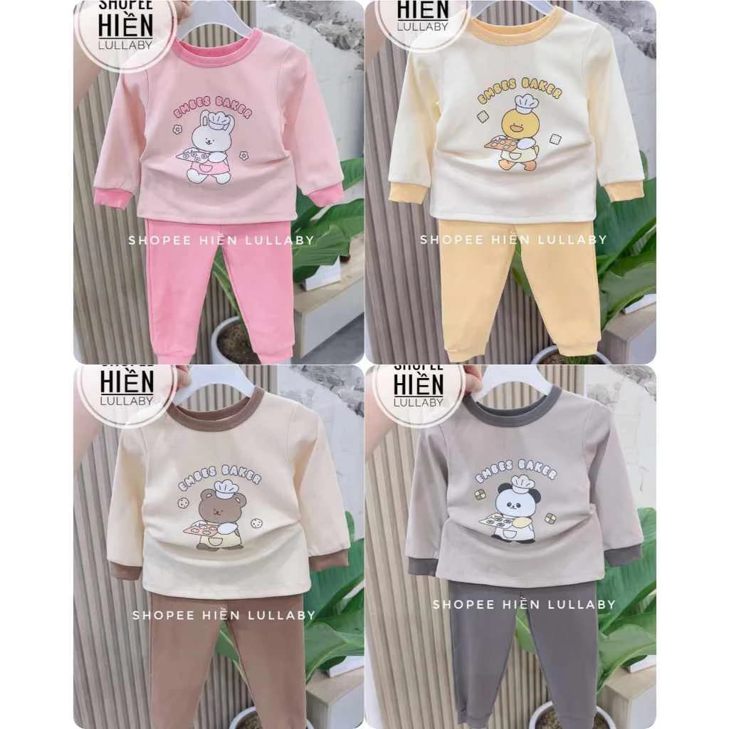 [Embes/Chính Hãng] Bộ quần áo dài tay Embes chất cotton cho bé trai, bé gái