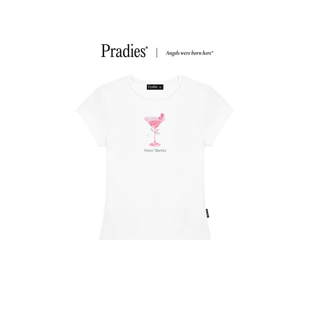 Áo Thun Nữ Baby Tee Vải Co Giãn Form Ôm PRADIES - Sweet Martini