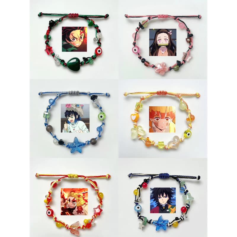Vòng tay “ Kimetsu No Yaiba “ - Vòng tay Handmade - HYGGE ♡.•*