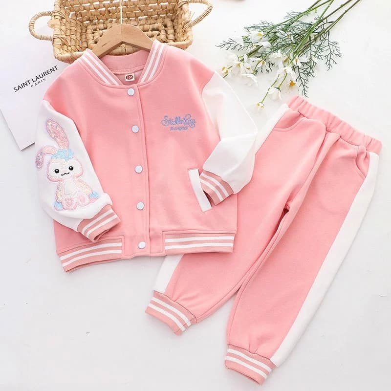 💥THANH LÝ DƯỚI GIÁ NHẬP💥(11-25kg) Bộ Khoác Nỉ Da Cá dài tay thời trang cho bé Gái đi học,đi chơi